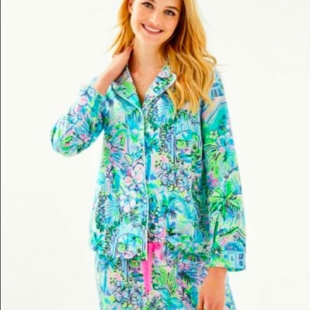 Lilly Pulitzer PJ Button-up Woven Top